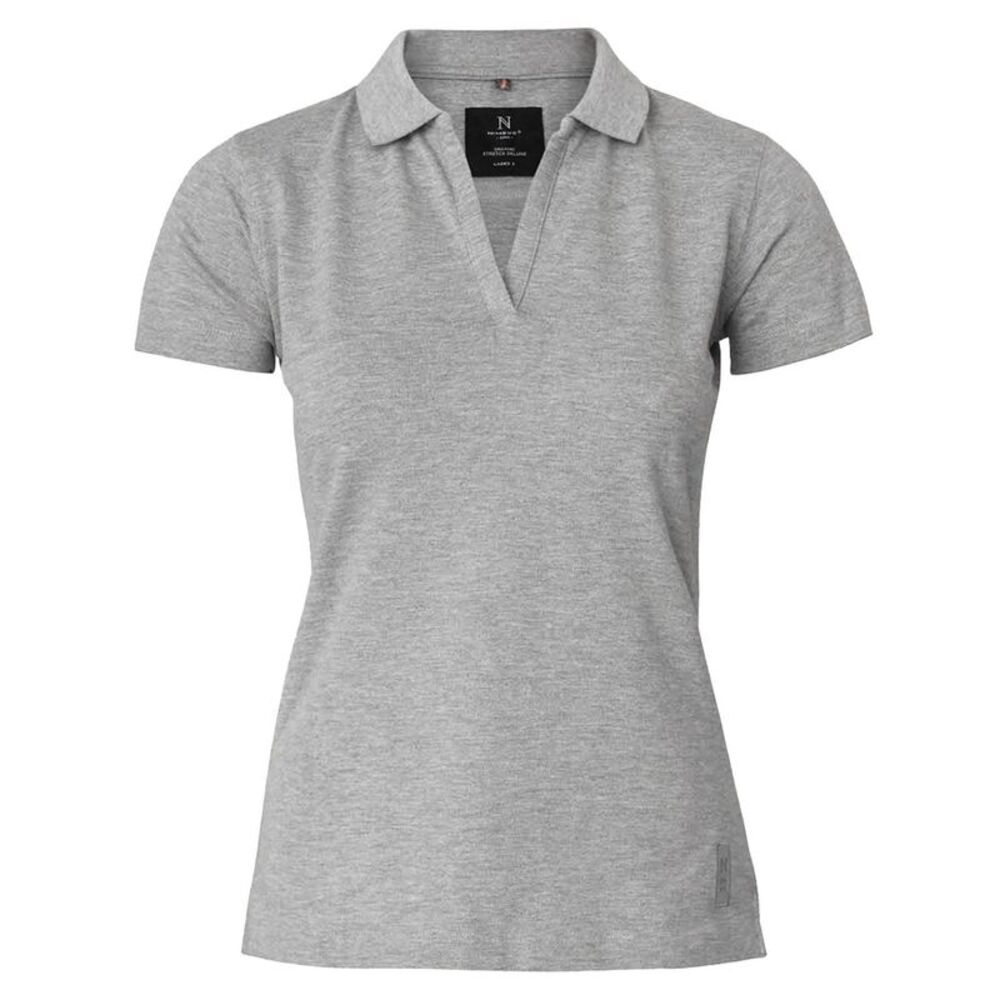 Nimbus Womens/Ladies Harvard Stretch Deluxe Polo Shirt / Grey Melange